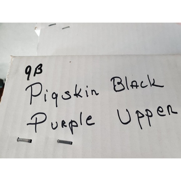 Kimmel Boot Co. Custom Shop Black Pig & Purple Calf Western Boots Women's 9 B - Picture 10 of 10